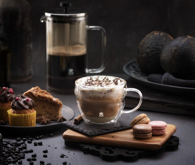 Набор чашек MasterPro Mixology с двойными стенками 380мл 2 предмета (BGMP-20207) - изображение 4