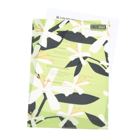 Папка-кутик BUROMAX 3854-15 ARABESKI салатова (12) /BM.3854-15/ - изображение 2