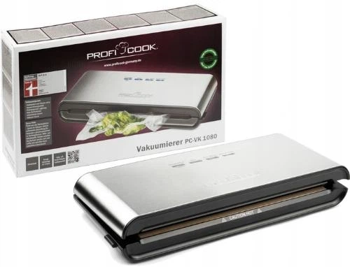 Вакуумний пакувальник ProfiCook PC‑VK 1080 – побутовий вакууматор для продуктів, вакуум‑запаювач - зображення 7