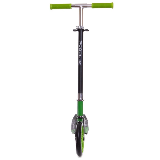Самокат двухколесный складной с колесами 200мм Scooter 2036 Black-Green - изображение 3