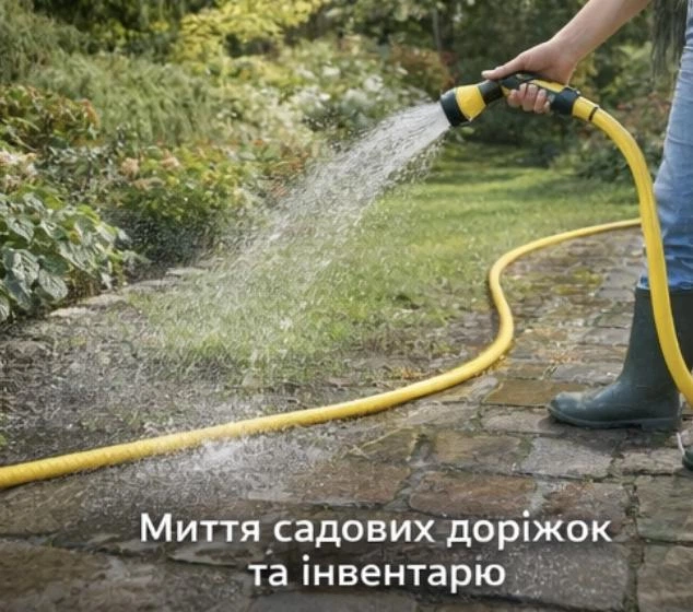 Шланг садовий SYMMER Garden Patriot 3-шаровий 1″/50 м Жовтий - зображення 7