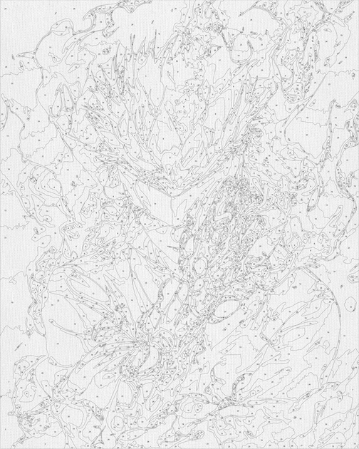 Картина по номерам 50*60 см Сатору Годжо. Магическая битва. Аниме Оригами LW 31230 большой размер - изображение 9