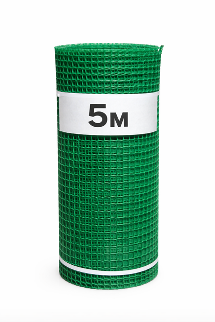 Сетка садовая пластиковая Клевер для заборов и сада 10×10 мм 20см×5 м Светло-зеленый - Фото 1 Сетка садовая пластиковая Клевер для заборов и сада 10×10 мм 20см×5 м Светло-зеленый - изображение 1