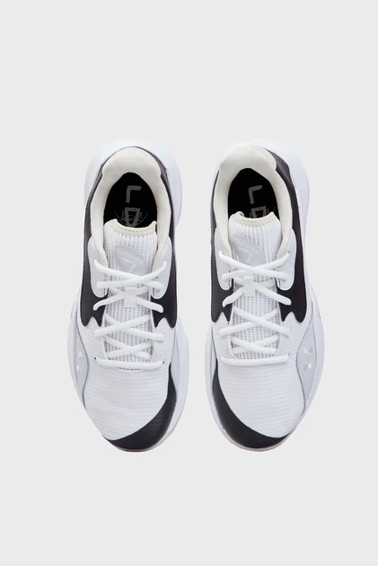 Чоловічі баскетбольні кросівки Under Armour Lockdown 7 Low 3027646-100 спортивні білі з чорним Розмір 45.5 - Фото 5 Чоловічі баскетбольні кросівки Under Armour Lockdown 7 Low 3027646-100 спортивні білі з чорним Розмір 45.5 - изображение 5