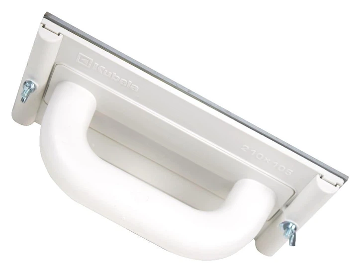 Терка шліфувальна пластмасова з гвинтами для кріплення сітки 210х105 мм Kubala 0326 — терка для вирівнювання штукатурки - Фото 3 Терка шліфувальна пластмасова з гвинтами для кріплення сітки 210х105 мм Kubala 0326 — терка для вирівнювання штукатурки - зображення 3