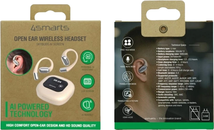 Słuchawki 4smarts SkyBuds Beige (4252011911196) - obraz 7