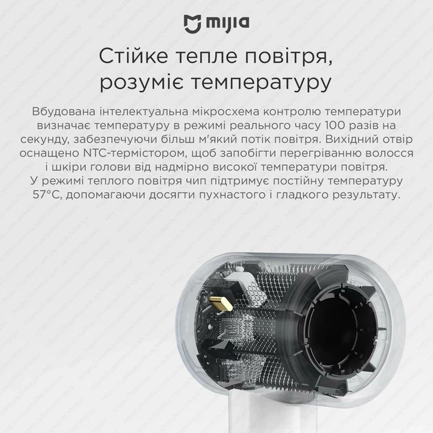 Фен MIJIA H501 SE White - Фото 7 Фен MIJIA H501 SE White - изображение 7