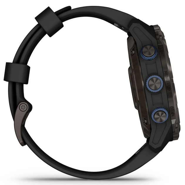 Смарт-часы Garmin Descent Mk3i – 43 mm Carbon Gray DLC Titanium w. Black Silicone Band (010-02753-10/11) - Фото 2 Смарт-часы Garmin Descent Mk3i – 43 mm Carbon Gray DLC Titanium w. Black Silicone Band (010-02753-10/11) - изображение 2