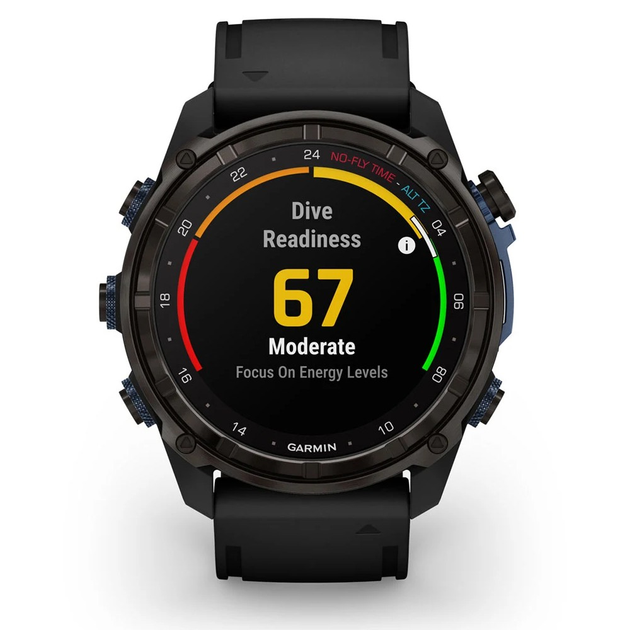Смарт-часы Garmin Descent Mk3i – 43 mm Carbon Gray DLC Titanium w. Black Silicone Band (010-02753-10/11) - Фото 6 Смарт-часы Garmin Descent Mk3i – 43 mm Carbon Gray DLC Titanium w. Black Silicone Band (010-02753-10/11) - изображение 6