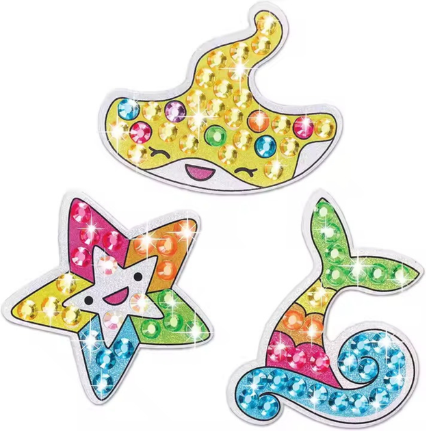 Дитячий набір для творчості алмазних підвісок та наклейок страз мозаїка для рукоділля JDT-0849297 - зображення 5