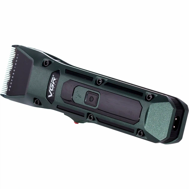 Машинка для стрижки VGR V-696 4 насадки 45 мм 5 В 2500 мАч аккумуляторная зеленая универсальная - изображение 5