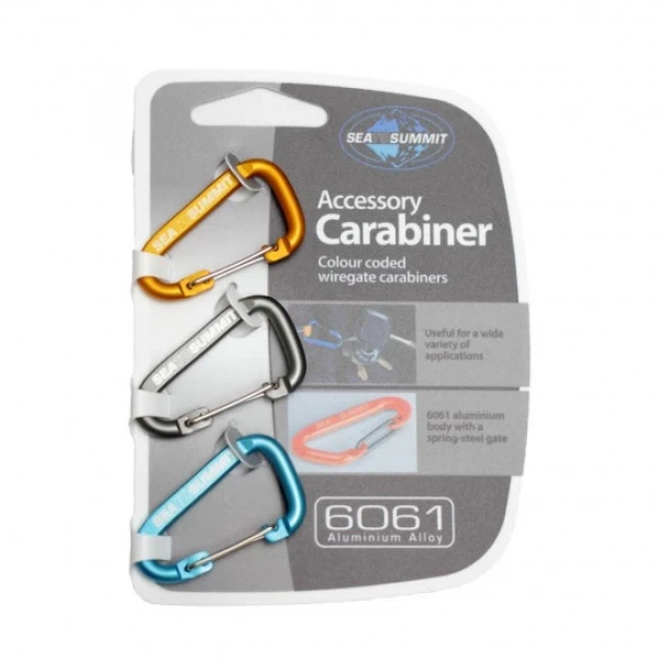 Карабіни Sea To Summit Accessory Carabiner 3 Pack (1033-STS AABINER3) - Фото 1 Карабіни Sea To Summit Accessory Carabiner 3 Pack (1033-STS AABINER3) - зображення 1
