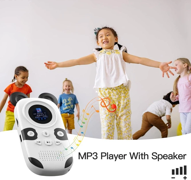MP3-плеєр RUIZU 64 ГБ для дітей із динаміком, FM-радіо, диктофоном, будильником, секундоміром, крокоміром, підтрим - зображення 4