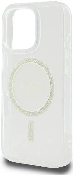 Панель Guess IML Glitter Circle MagSafe для iPhone 16 Pro Transparent (3666339307578) - зображення 2