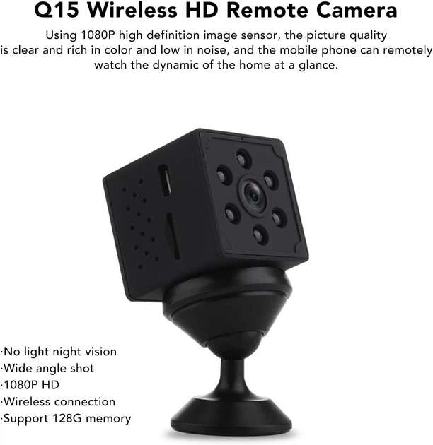 Мини-камера видеонаблюдения KIMISS Q15 1080P WiFi - изображение 4