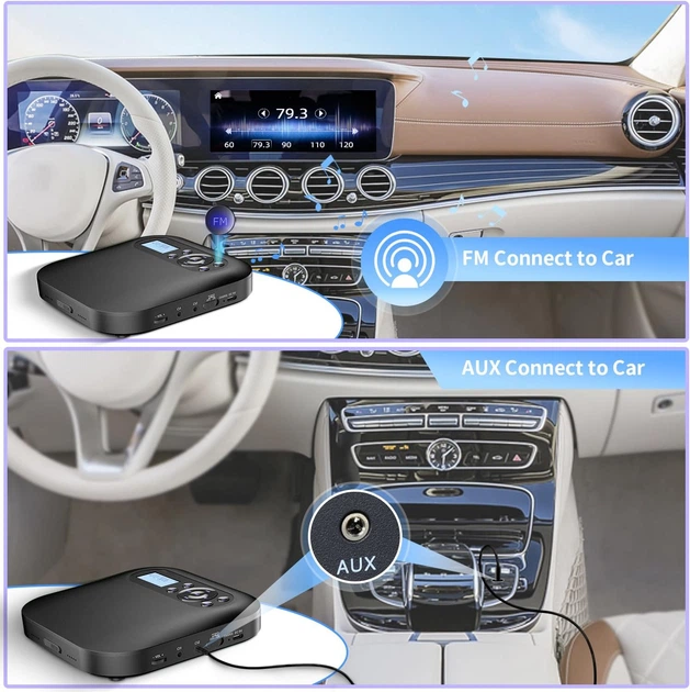Портативный CD-плеер CD522B с Bluetooth и динамиками Black - изображение 8
