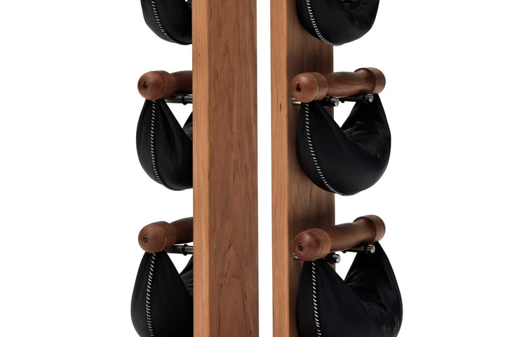 Стійка з гантелями NOHrD Oxbridge Cherry Leather 2-8 кг - Фото 2 Стійка з гантелями NOHrD Oxbridge Cherry Leather 2-8 кг - изображение 2