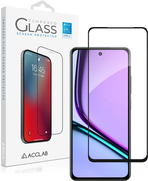 Защитное стекло Acclab Full Glue ESD для смартфона Xiaomi Poco C81 Black (1283126636493) - изображение 2