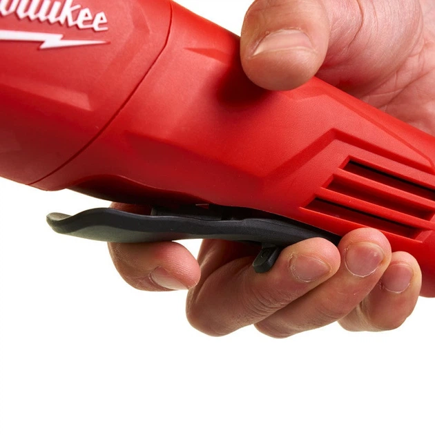 Шлифмашина угловая MILWAUKEE, AG 13-125 XSPD, 1250Вт, диаметр 125мм (защитный кожух, боковая рукоятка, опорная и прижимная гайки, - изображение 3
