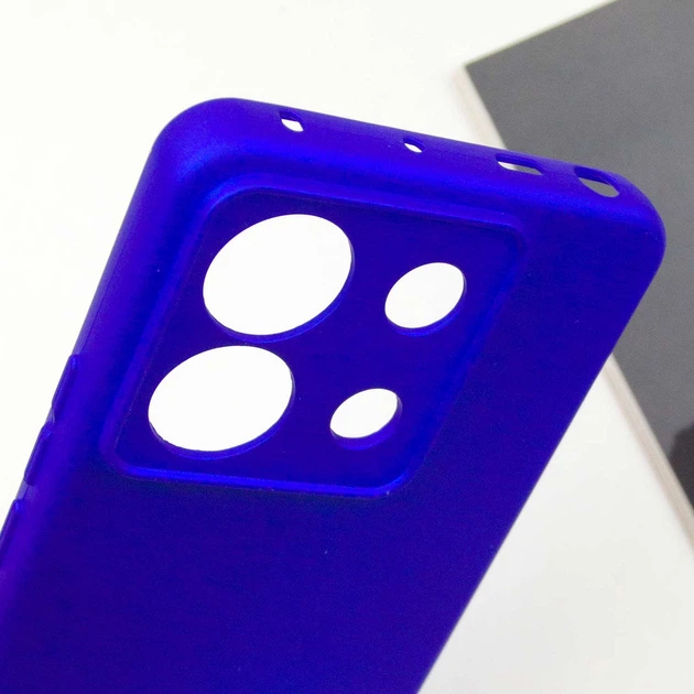 Чехол TPU GETMAN Liquid Silk Full Camera для Xiaomi Poco X6 Pro Синий / Iris - Фото 6 Чехол TPU GETMAN Liquid Silk Full Camera для Xiaomi Poco X6 Pro Синий / Iris - изображение 6