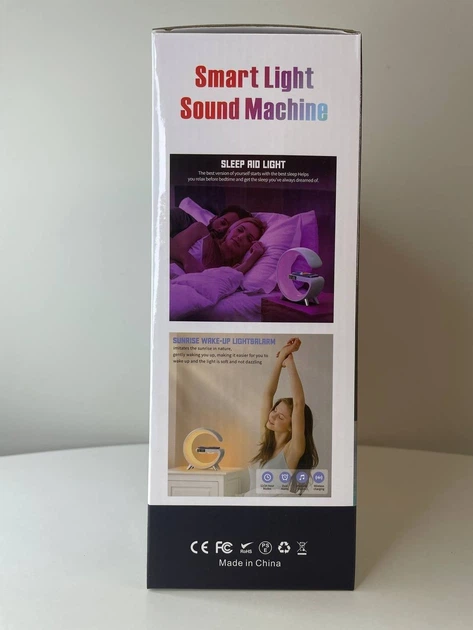 Лампа, светильник, ночник RGB Smart Light Sound Machine с беспроводной зарядкой и Bluetooth колонкой 3W - Фото 4 Лампа, светильник, ночник RGB Smart Light Sound Machine с беспроводной зарядкой и Bluetooth колонкой 3W - изображение 4