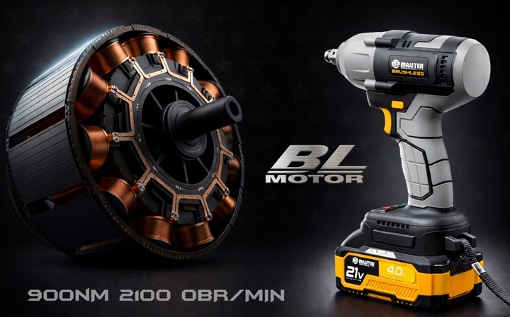 Гайковерт ударний акумуляторний 900Нм Majster Pro - Фото 3 Гайковерт ударний акумуляторний 900Нм Majster Pro - зображення 3