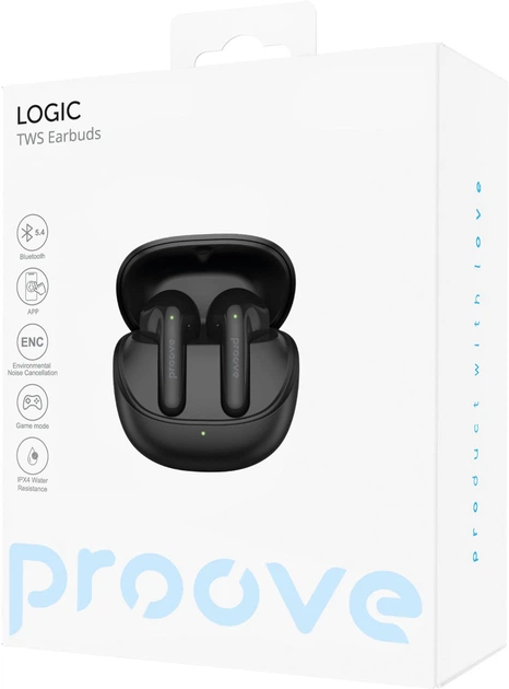 Наушники Proove Logic TWS (APP) Black (612180001) - изображение 7