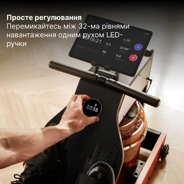 Гребной тренажер Xiaomi KingSmith WalkingPad RMWM10F с системой тройного складывания Красный дуб (WM10 RED OAK) - Фото 4 Гребной тренажер Xiaomi KingSmith WalkingPad RMWM10F с системой тройного складывания Красный дуб (WM10 RED OAK) - изображение 4