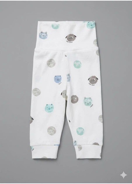 Брюки H&M 68 Молочный 0551413_брю.миш - изображение 2