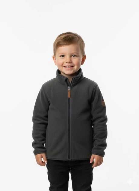 Толстовка на флисе H&M 80 Серый 0987449 - Фото 1 Толстовка на флисе H&M 80 Серый 0987449 - изображение 1