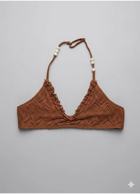 Купальний бюст H&M 158/164 Коричневий 1034909 - Фото 2 Купальний бюст H&M 158/164 Коричневий 1034909 - зображення 2