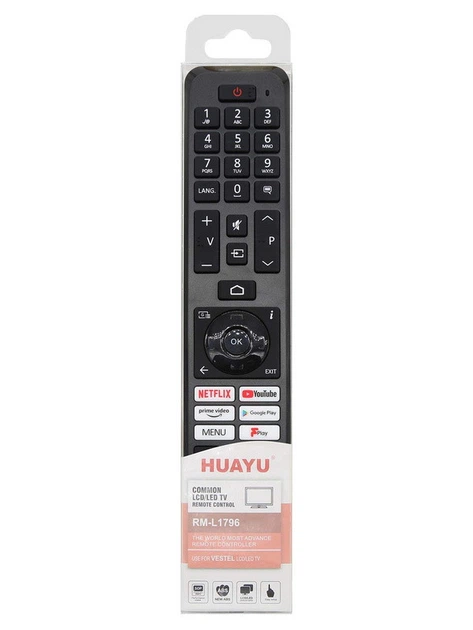 Универсальный пульт HUAYU для телевизора Vestel RM-L1796 - изображение 2