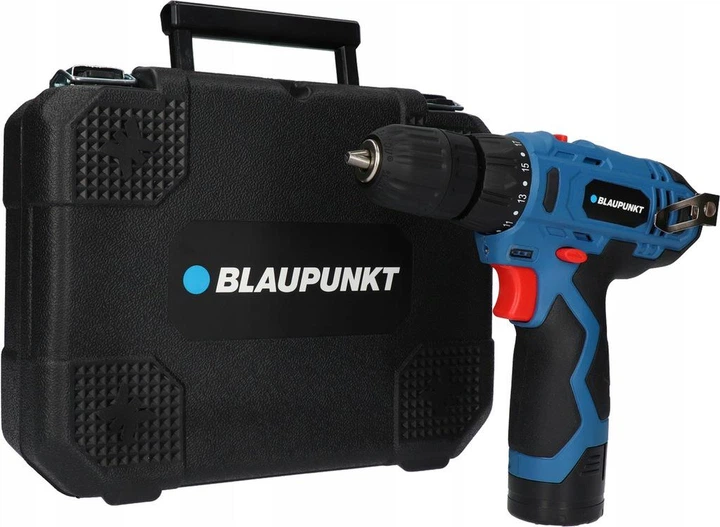 Акумуляторний дриль-шуруповерт Blaupunkt CD3010 12V, 30 Нм, з кейсом та набором аксесуарів, бездротовий для дому та ремонту - зображення 10
