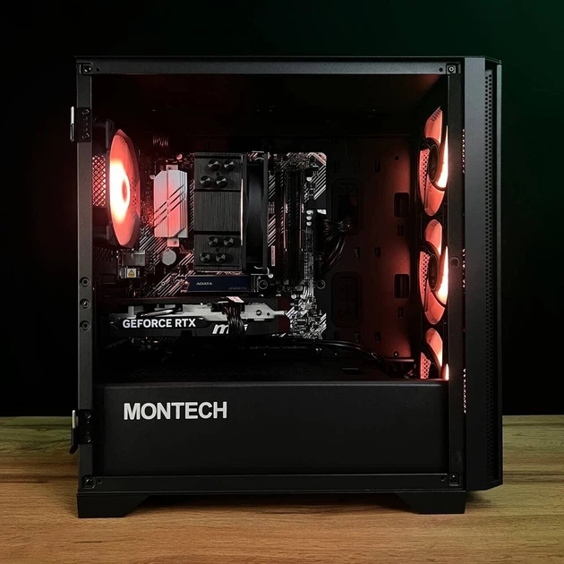 Сборка под заказ: игровой ПК Montech Air 100 ARGB Tower / AMD Ryzen 5 5500 (6 (12) ядер по 3.6 - 4.2 GHz) / 16 GB DDR4 / 512 GB SSD M.2 + 1000 GB HDD / nVidia GeForce RTX 5050, 8 GB GDDR6, 128-bit / 650W - изображение 4