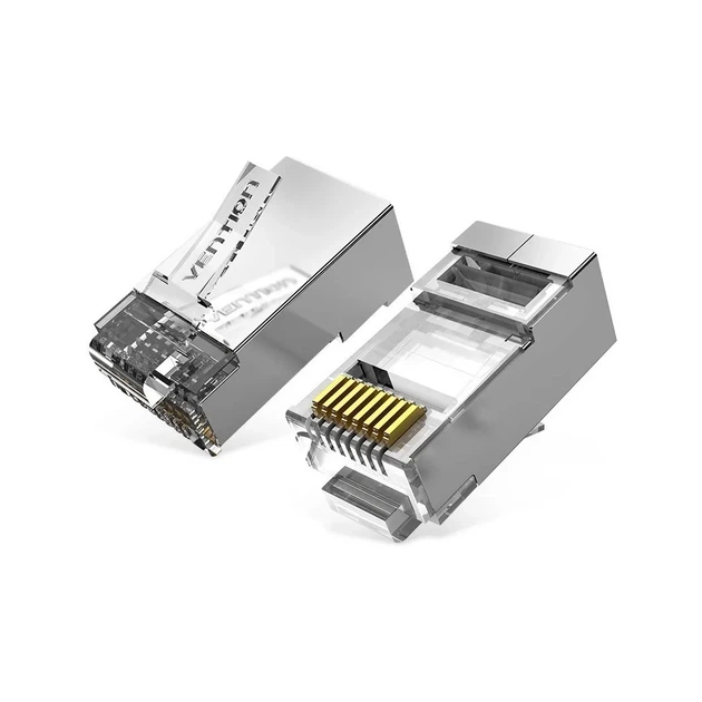 Конектор RJ45 FTP Cat.6 Modular 10 шт. Vention (IDFR0-10) - Фото 1 Конектор RJ45 FTP Cat.6 Modular 10 шт. Vention (IDFR0-10) - зображення 1