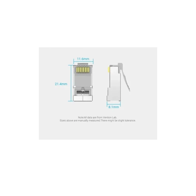 Конектор RJ45 FTP Cat.6 Modular 10 шт. Vention (IDFR0-10) - Фото 7 Конектор RJ45 FTP Cat.6 Modular 10 шт. Vention (IDFR0-10) - зображення 7