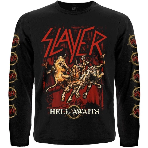 Футболка з довгим рукавом Rockway Slayer "Hell Awaits" Чорний, Розмір M - Фото 1 Футболка з довгим рукавом Rockway Slayer "Hell Awaits" Чорний, Розмір M - изображение 1