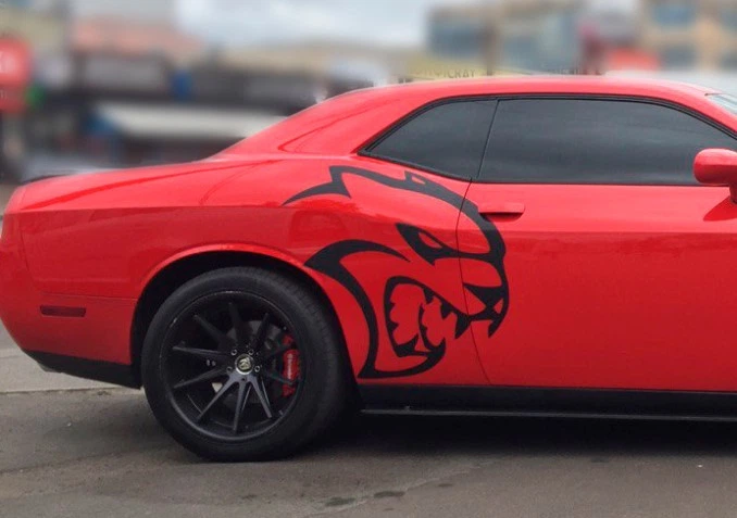 Наклейка на авто ARB 3D TUNING STUDIO Dodge Challenger SRT Hellcat 880х800х0.070мм - изображение 2