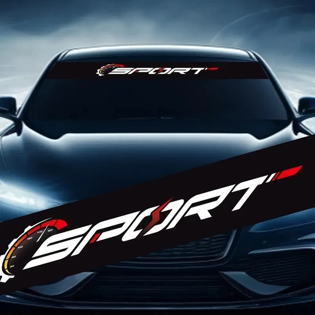 Наклейка на лобовое стекло ARB 3D TUNING STUDIO Спорт 1350х200х0.15мм - изображение 2