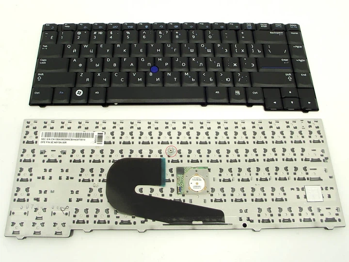 Клавіатура для Samsung Aegis 400B, чорна (RU) з Point Stick — Original - Фото 1 Клавіатура для Samsung Aegis 400B, чорна (RU) з Point Stick — Original - зображення 1