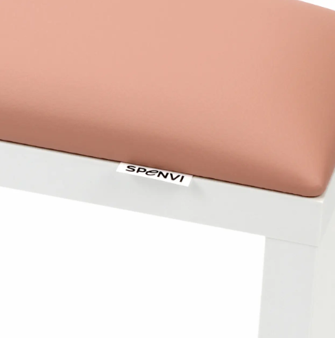 Подставка для маникюра на белых ножках Spenvi Light Pink - Фото 2 Подставка для маникюра на белых ножках Spenvi Light Pink - изображение 2