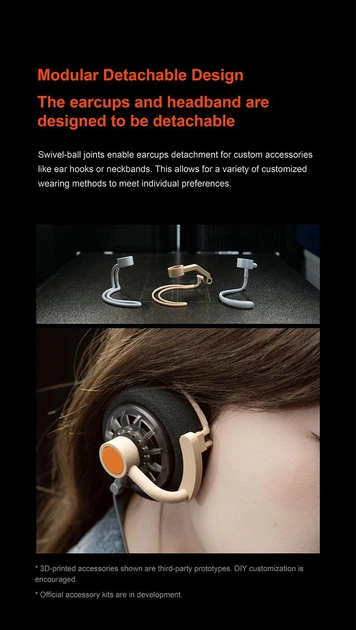 Проводные наушники MOONDROP Old Fashioned On-Ear Headphone 40mm large dynamic driver 0.78-2pin 3.5mm Plug Black (md-hp-032) - Фото 12 Проводные наушники MOONDROP Old Fashioned On-Ear Headphone 40mm large dynamic driver 0.78-2pin 3.5mm Plug Black (md-hp-032) - изображение 12