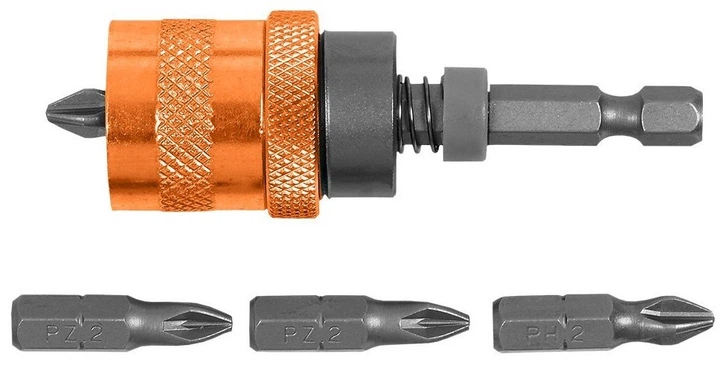 Тримач для для насадок Neo Tools 39-340 1/4 65 мм набір 5 шт (5906692001750) - зображення 2