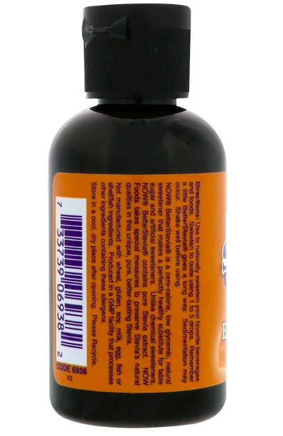 Стевия NOW Foods (Stevia Liquid) 60 мл со вкусом ириса NOW06938 - изображение 2