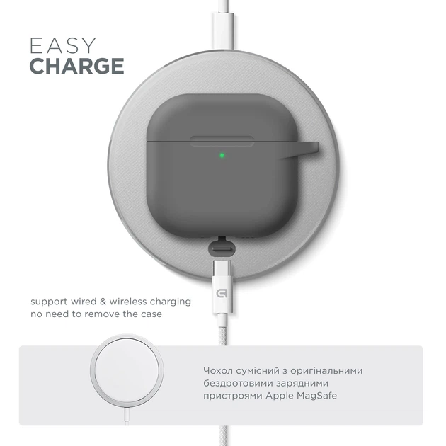 Силіконовий чохол для навушників Apple AirPods 4, Hang Case, сірий, ультратонкий захисний кейс товщиною 2 мм, захист від подряпин, пилу та ударів, компактний, з карабіном для кріплення, ArmorStandart (ARM81278) - Фото 7 Силіконовий чохол для навушників Apple AirPods 4, Hang Case, сірий, ультратонкий захисний кейс товщиною 2 мм, захист від подряпин, пилу та ударів, компактний, з карабіном для кріплення, ArmorStandart (ARM81278) - зображення 7