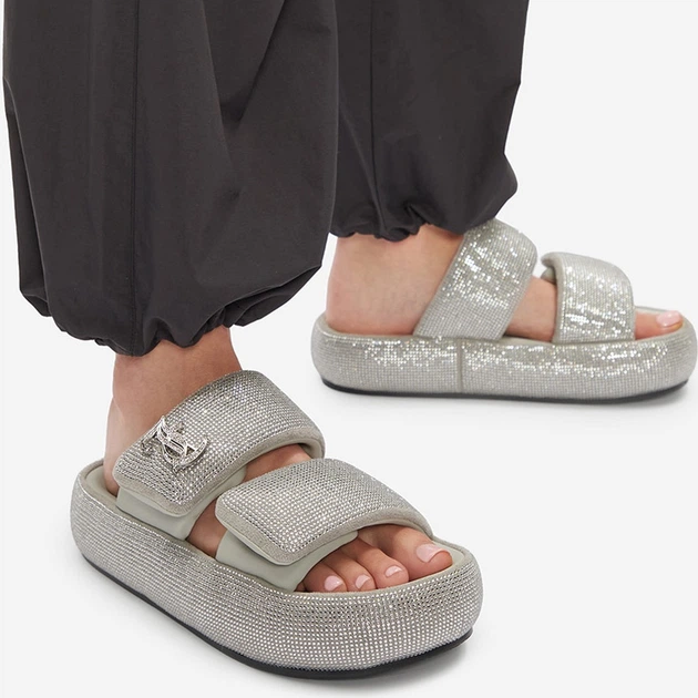 Женские шлепанцы Juicy Couture WSS21515-02 5906751063606 37 24.6 см Серые (5906751063705) - изображение 2