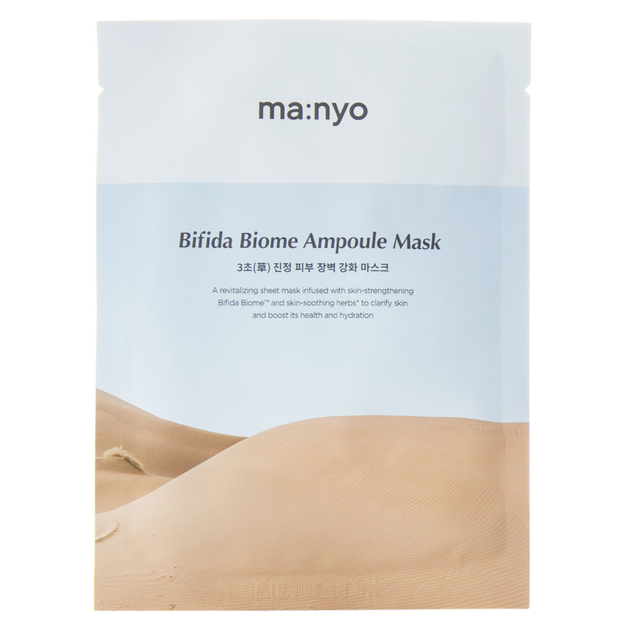 Маска тканевая для восстановления биома кожи Manyo Bifida Biome Ampoule Mask, 1 шт*30 г - Фото 1 Маска тканевая для восстановления биома кожи Manyo Bifida Biome Ampoule Mask, 1 шт*30 г - изображение 1