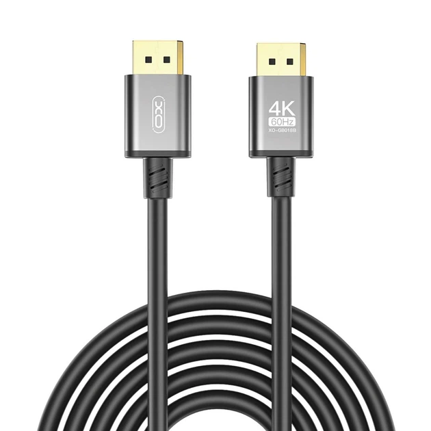 Кабель XO DisplayPort-DisplayPort V 1.2 5 м (GB018B-DP.tranish) - зображення 3