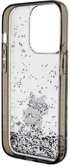 Панель Karl Lagerfeld Liquid Glitter Choupette для Apple iPhone 14 Pro Max Transparent (3666339164188) - зображення 6