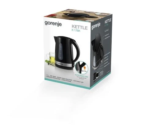 Електрочайник Gorenje K17BK - Фото 5 Електрочайник Gorenje K17BK - зображення 5